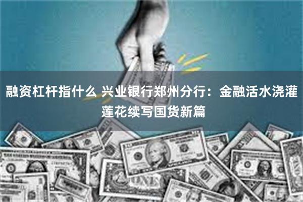 融资杠杆指什么 兴业银行郑州分行：金融活水浇灌 莲花续写国货新篇
