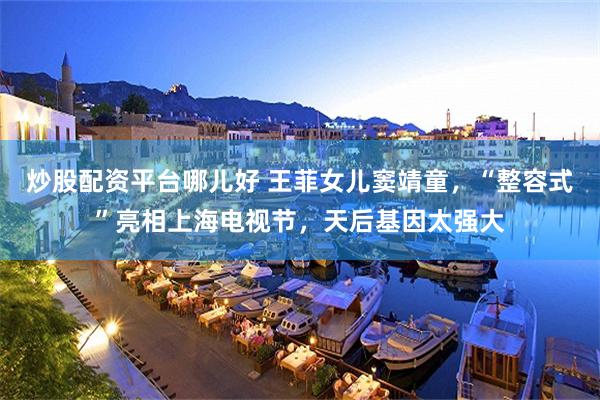炒股配资平台哪儿好 王菲女儿窦靖童，“整容式”亮相上海电视节，天后基因太强大