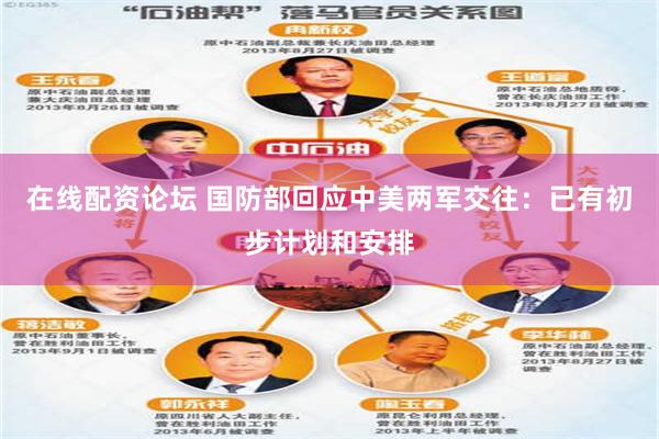 在线配资论坛 国防部回应中美两军交往：已有初步计划和安排
