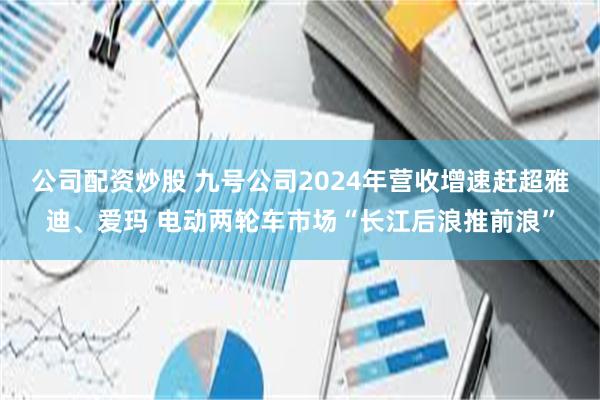 公司配资炒股 九号公司2024年营收增速赶超雅迪、爱玛 电动两轮车市场“长江后浪推前浪”